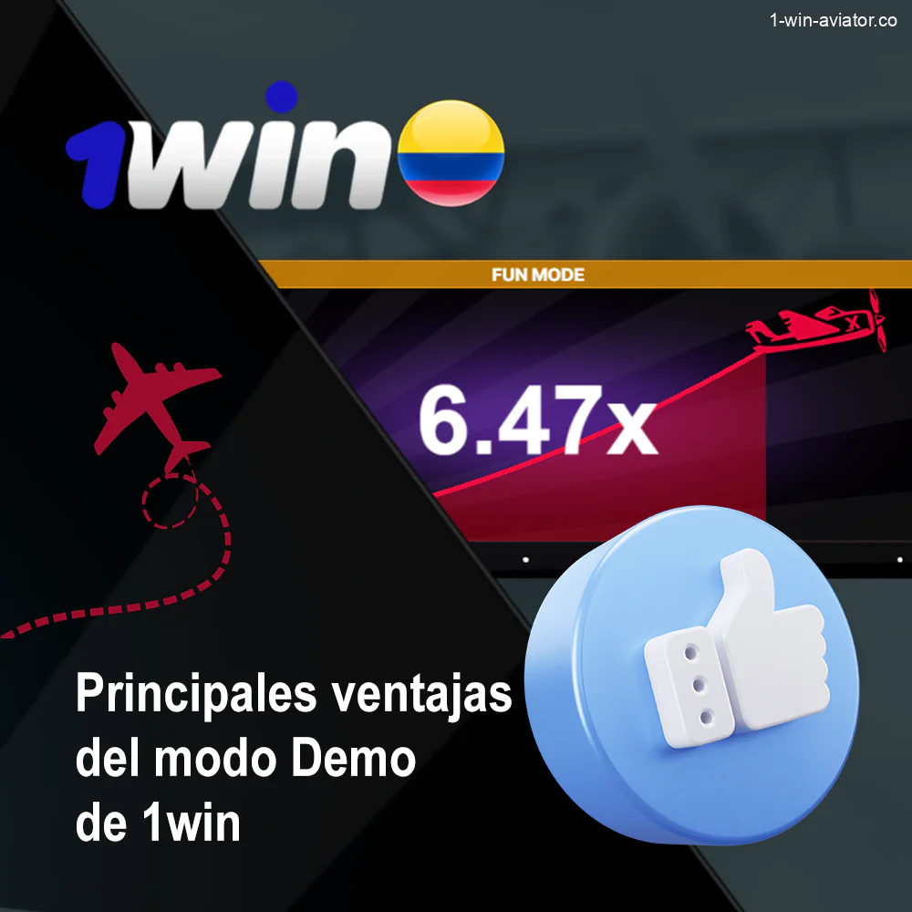 Ventajas del modo de demostración 1win Aviator